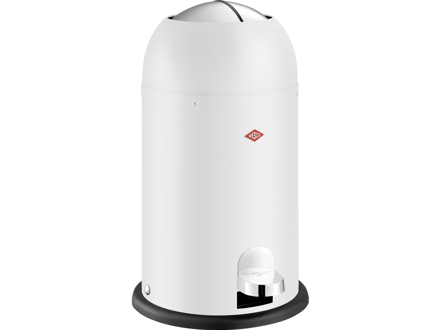 Wesco Kickmaster Junior Trash Can White Matt