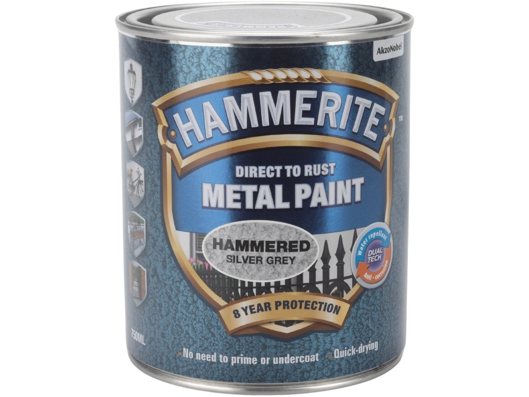 Hammerite Hammerlak - Silver - 750 ml. | Färg & Tillbehör - Specialprodukter - Metallfärg | GameStuff