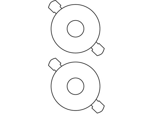 Avery Classic Size Cd Labels, Weiß, Papier, Laser, 117 X 117, 50 Stück(E), 25 Blätter