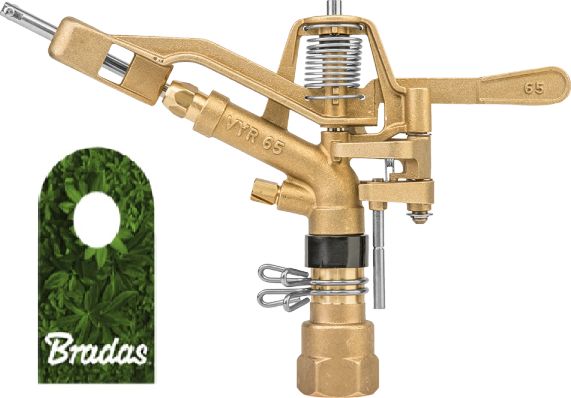 Bradas Pulsuojantis purkštuvas, besisukantis, reguliuojamo sriegio, 1 colio