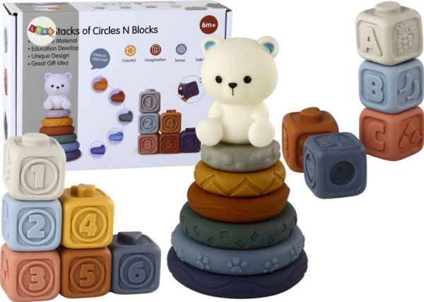 Rūšiuoklė Lean Toys Pyramid Teddy Bear