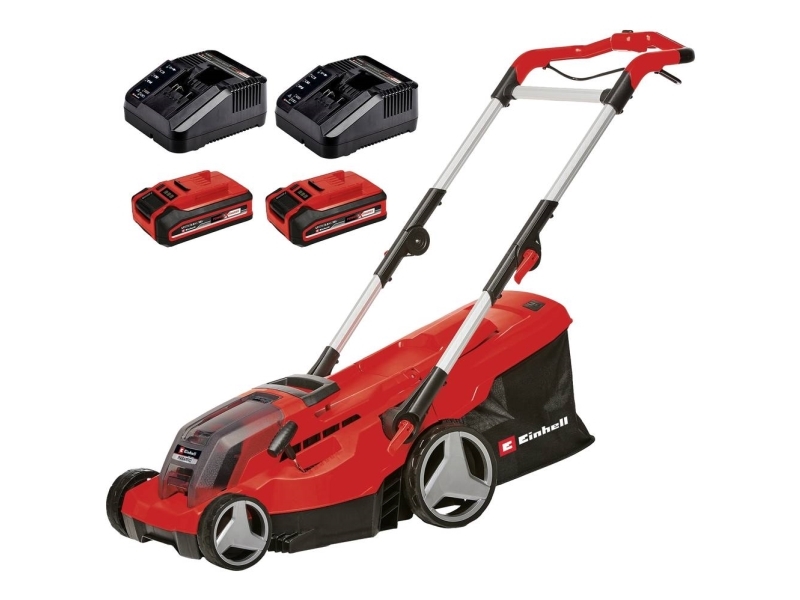 Einhell RASARRO 36/36 (2x3,0Ah Plus), Handgräsklippare, 400 m², 36 cm, 2,5 cm, 7,5 cm, 45 l | Trädgården - Trädgårdsmaskiner - Batteri gräsklippare | GameStuff