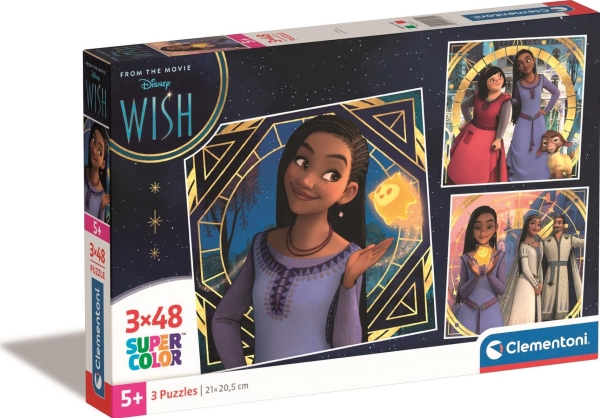 Clementoni Supercolor Disney Wish, 48 Pc(S), Cartoons, 5 Yr(S)