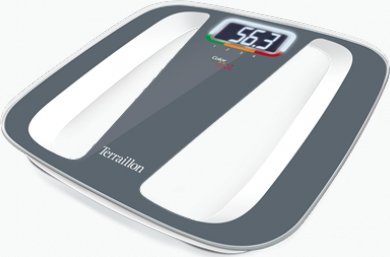 Terraillon Color Coach Quattro Elektronisk Personlig Vægt 160 Kg 100 G Kg Lb Rektandel Lcd