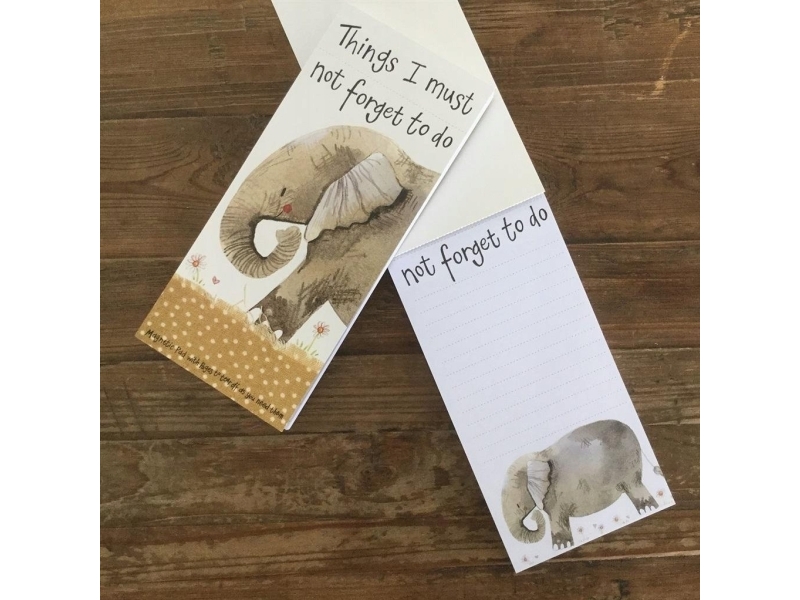 Indkøbsliste med magnet MNP01 Elephant Nellie
