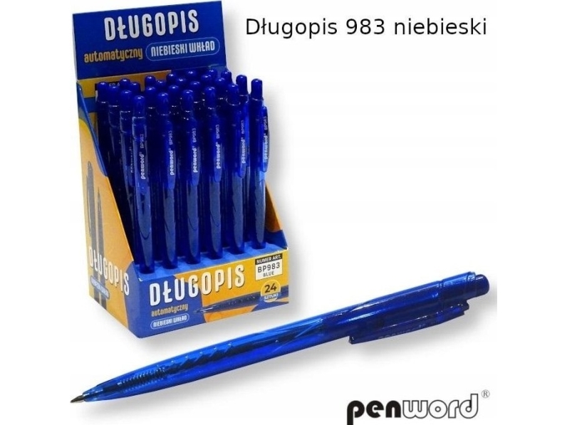 Polsirhurt Blauer Kugelschreiber (24 Stück)