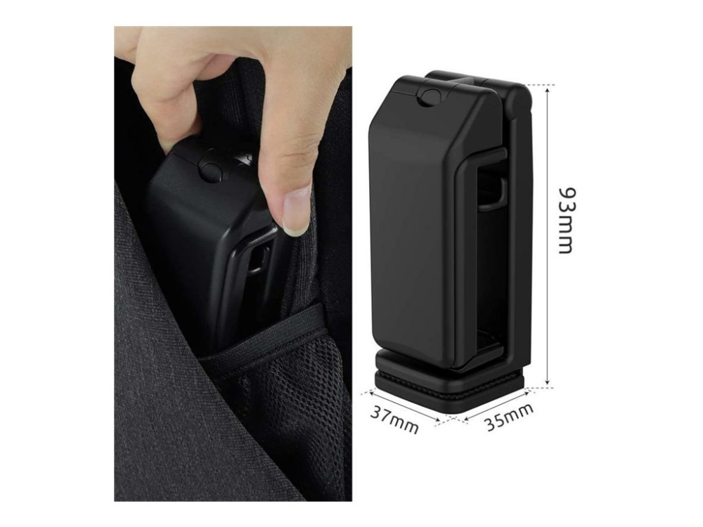 DELTACO - Stativ / monteringsfäste för mobiltelefon - portabel, med klämma, universell - svart | Tele & GPS - Mobil tillbehör - Övriga tillbehör | GameStuff