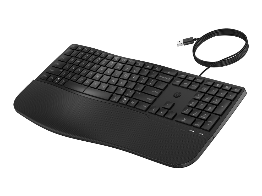 Hp 480 Comfort Kabelgebundene Tastatur, Volle Größe (100%), Kabelgebunden, Usb, Schwarz
