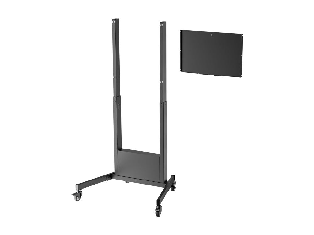 Deltaco Office - Vogn Med Hjul - For Lcd Display - Stål - Sort