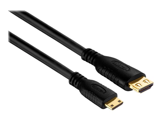 Purelink Pureinstall Pi1200 - Hdmi-Kabel Med Ethernet - 19 Pin Mini Hdmi Type C Han Til Hdmi Han - 1 M - Tripel-Afskærmet - Sort