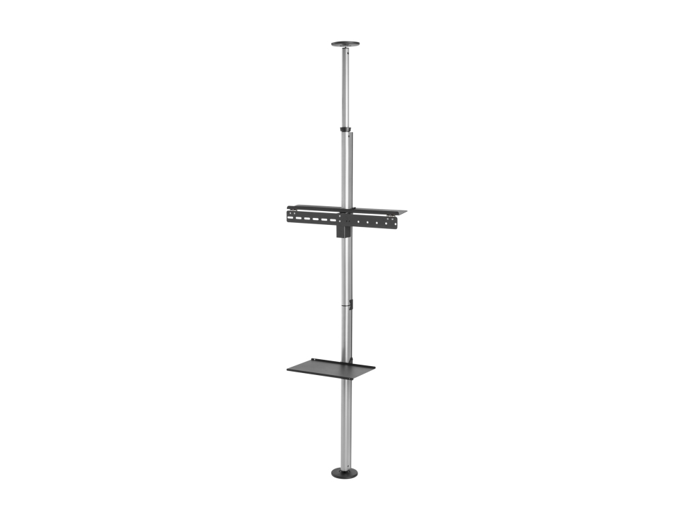 Deltaco - Monteringssæt (Gulv-Til-Loftmontering) - For Lcd Display - Sort, Grå - Skærmstørrelse: 37"-70"