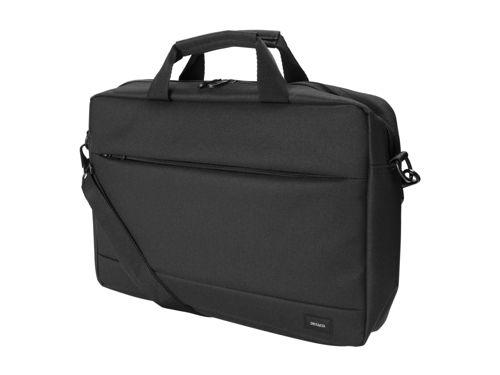 DELTACO - Bæretaske til notebook - lavet af genanvendt polyester - 15.6 - 16 - sort