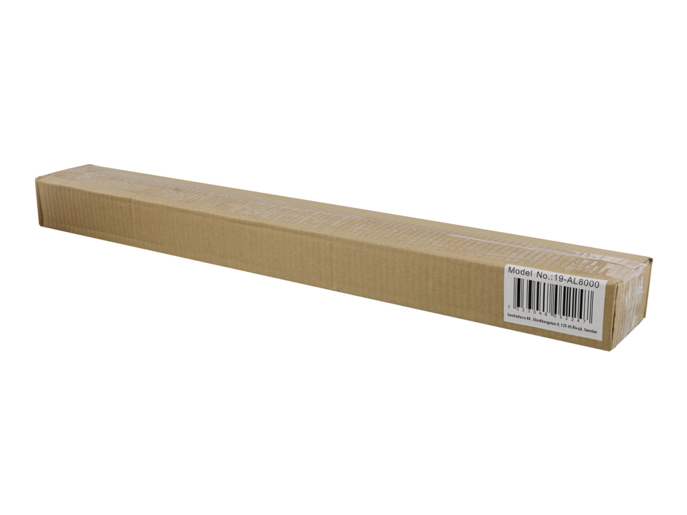 Deltaco - Kit Til Rack Med Spor - Justerbar L-Profil, 609 Mm, 80-100 Dyb - Sort - 1U - 19"