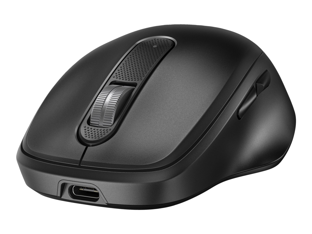 HP 515 - Mus - full size, ultrahurtigt genopladeligt - 5 knapper - trådløs - 2.4 GHz - trådløs modtager (USB) - sort