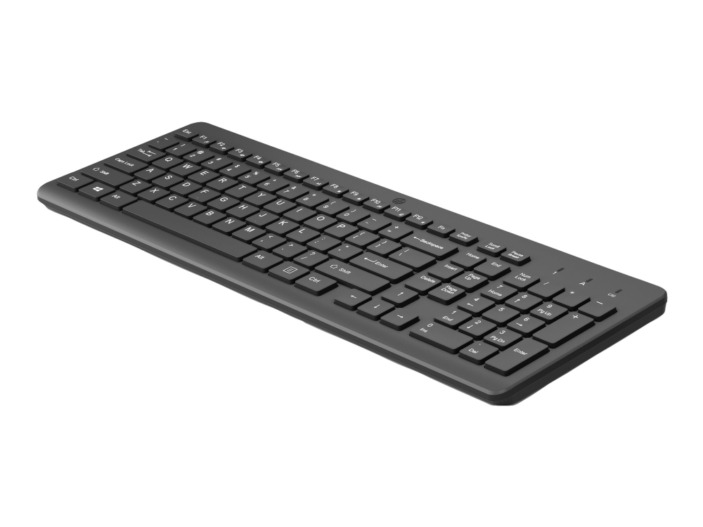 Hp 225 - Tastatur - 2,5-Zone Layout - Trådløs - 2.4 Ghz - Sort