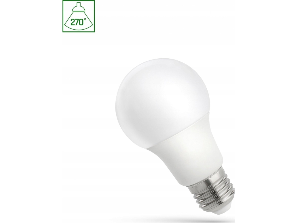 9W E27 LED pære - A60, 230V, Spectrum - Dæmpbar : Ikke dæmpbar, Kulør : Neutral