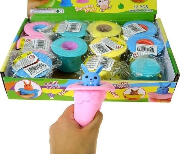 Bunny Squishy Hat (12Pcs)