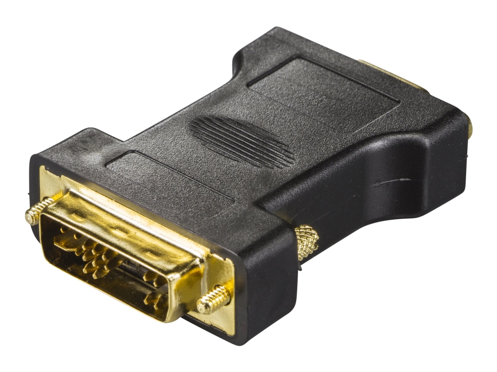 Deltaco 120001, Dvi-A, Vga (D-Sub), Männlich, Weiblich, Gerade, Gerade