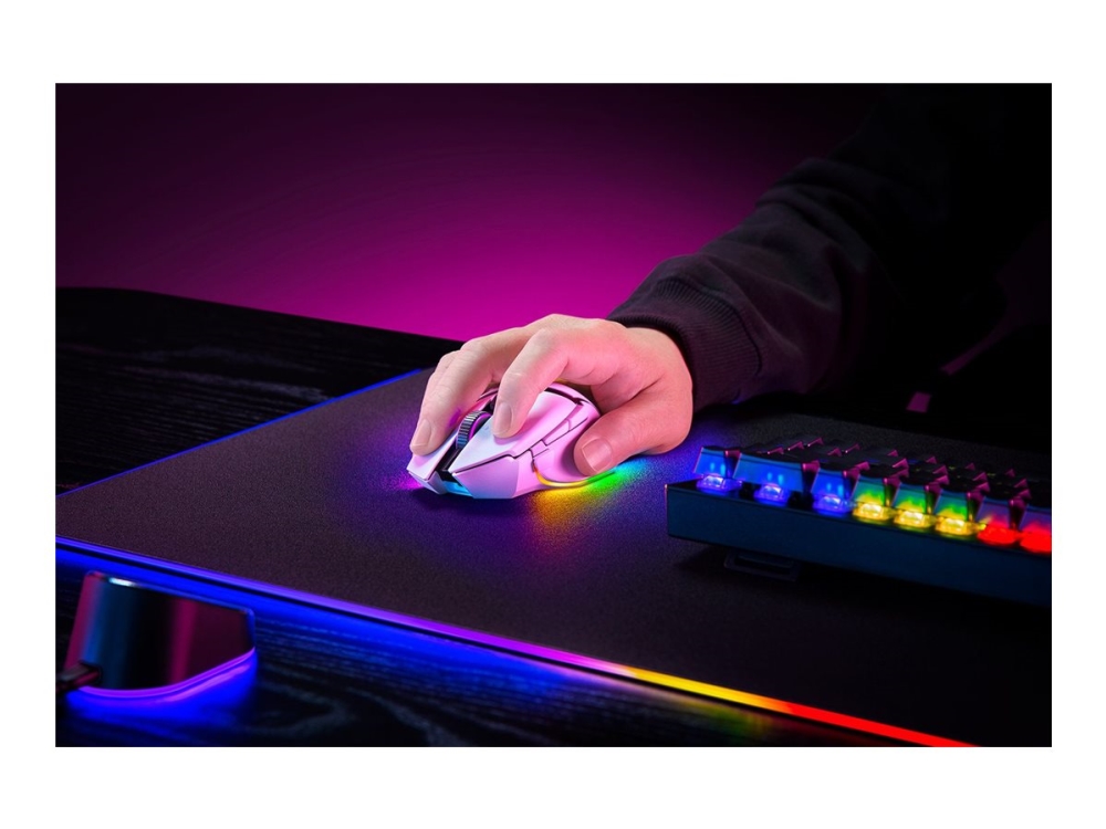 Bilde av Basilisk V3 Pro - Gaming mus - Optisk - 11 - Hvit med RGB lys