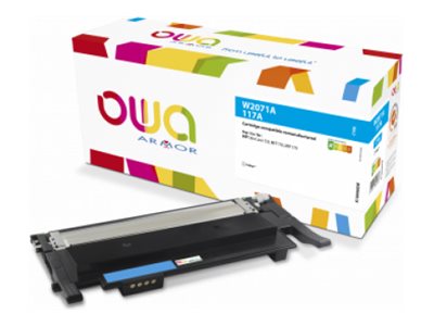 Owa - Cyan - Kompatibel - Boks - Genproduceret - Tonerpatron (Alternativ Til: Hp W2071a) - For Hp Color Laser 150A, 150Nw, Mfp 178Nw, Mfp 178Nwg, Mfp