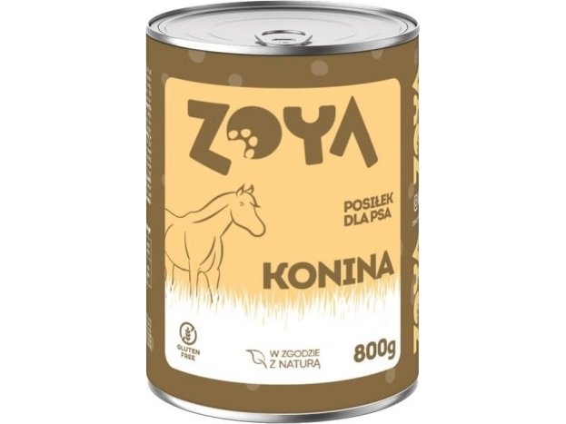 Zoya Hestekød - Dåse - Vådfoder Til Hunde - 800G