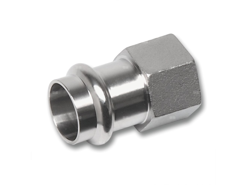 Sanha-Nirosan-Stahl Overgangsfitting I Rustfrit Stål D28x3/4 Gwsanha