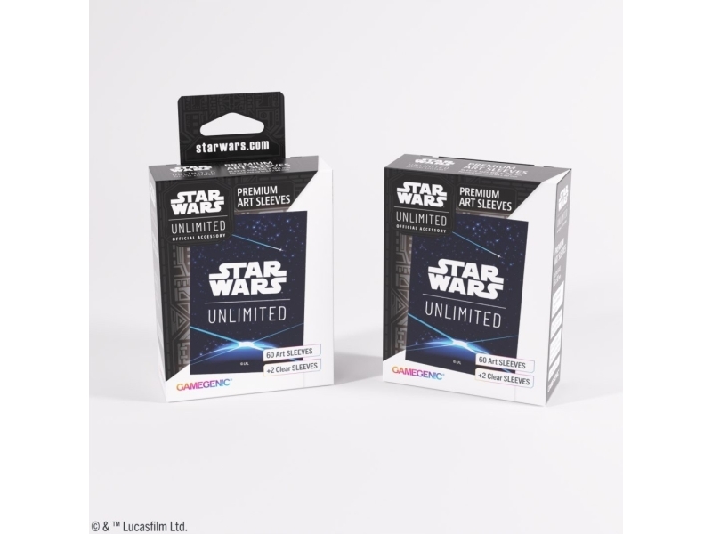 Gamegenic Star Wars Unlimited Premium Art Sleeves - Card Back Blue