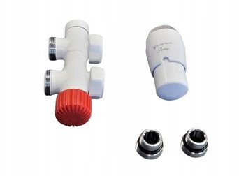 Vario Term termostatsæt TWINS enkel hvid blank TSGS0206CFP