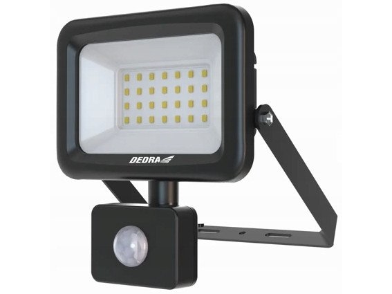 Dedra Lampa Plonas sieninis šviestuvas 30 W SMD LED judesio jutikliu, 3300 lm, IP44