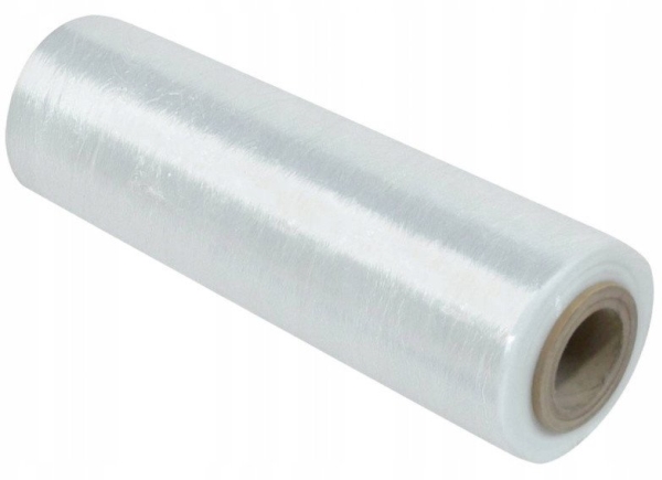Folie stretch OFFICE PRODUCTS, håndholdt, 1,5 kg netto, 500 mm bred, 23 mikron, transparent