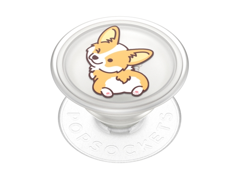 PopSockets 806487, Greb, Sort, Orange, Gennemsigtig, Hvid, Dyremønster, 1 stk, 38,8 mm, 7,7 mm