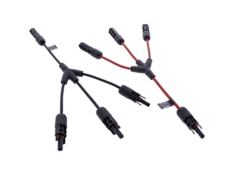 InLine 95030, Kaapelisarja, musta, punainen, 4 mm², IP68, Standardi4/MC4/PV4, urosliitin