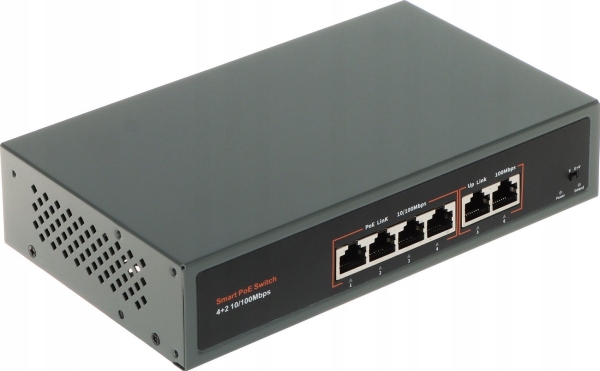 Poe-Switch Apti-Poe0402-60W-Eco 4-Port