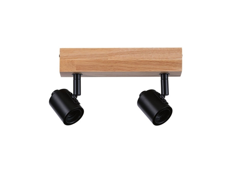 Paulmann kattovalaisin Arvid max. 2x20W E27 230V musta/puu