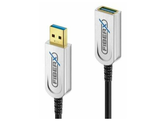 Fiberx Fx-I650-035, 35 M, Usb A, Usb A, Usb 3.2 Gen 1 (3.1 Gen 1), 10 Gbit/S, Schwarz, Silber