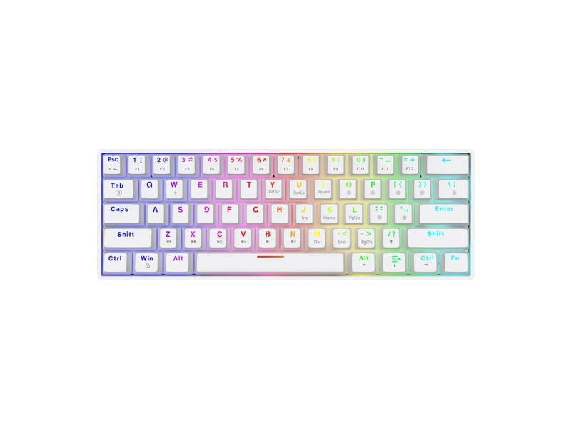 Savio Whiteout X2 Red Outemu Mechanische Tastatur, Hot Swap, Rgb Hintergrundbeleuchtung