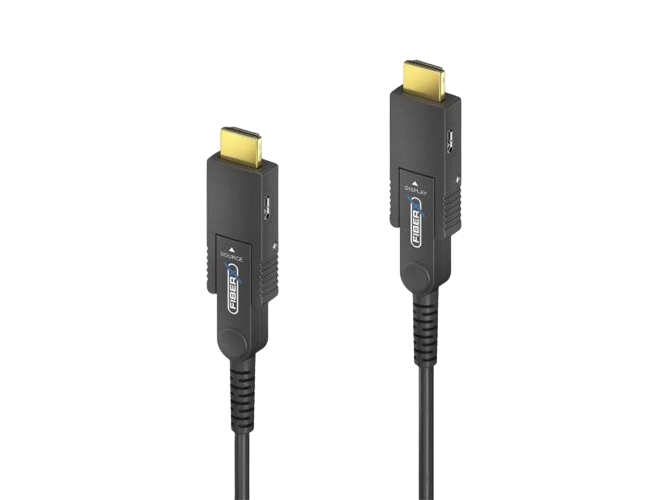Fiberx Serie - Micro Hdmi/Hdmi 4K Glasfaser Verlängerung - 15M