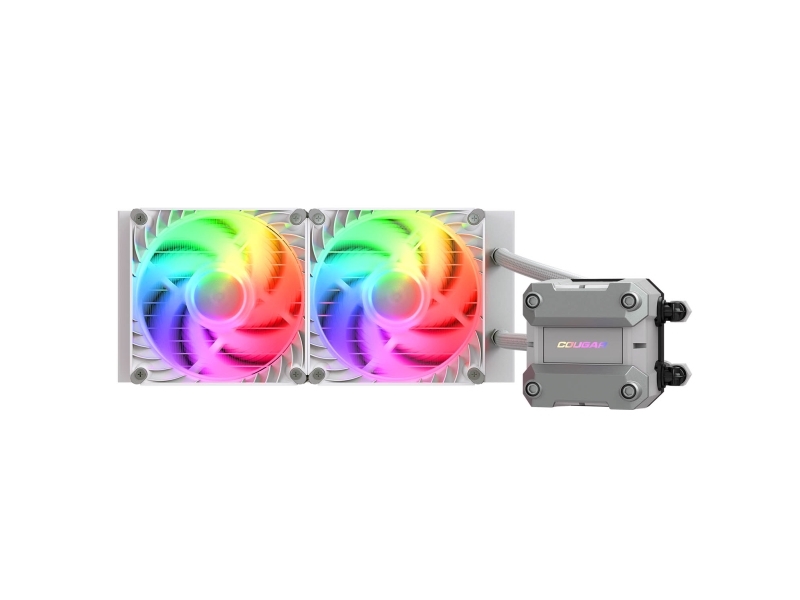 Cougar Cpu Wasserkühlung Poseidon Ultra 240 Argb Weiß (Cgr-Psdutrgb-W-240)