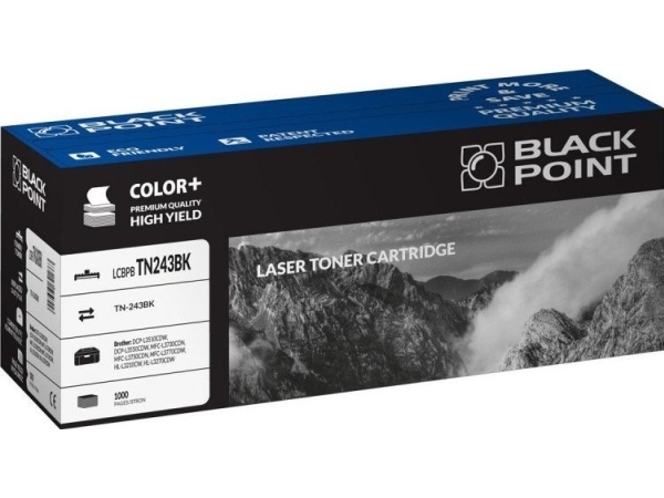 Toner Black Point TONER BLACK POINT sort LCBPBTN243BK kompatibel med Brother TN-243BK (DCP-L3510CDW/DCP-L3550CDW/MF...)