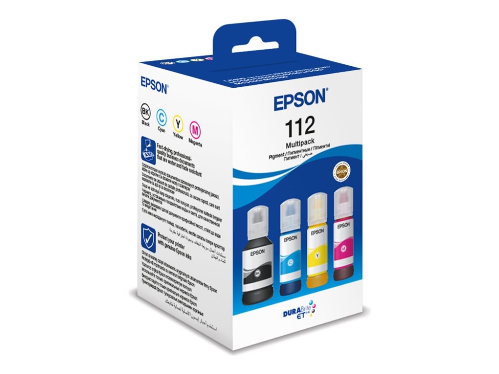 Epson 112 Multipack - 4 Pakker - Sort, Gul, Cyan, Magenta - Original - Hængekasse - Blækrefill