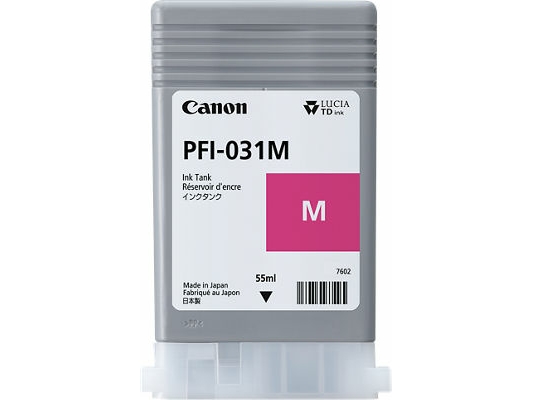 Canon Pfi-031 M - 55 Ml - Magenta - Original - Blækbeholder - For Imageprograf Tm-240, Tm-340