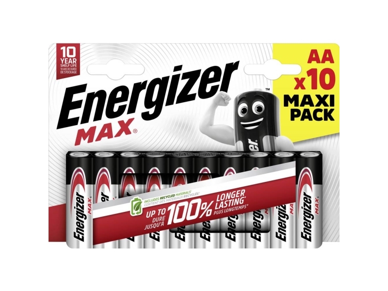 Energizer Max Aa-Batteri Alkali-Mangan 1.5 V 10 Stk