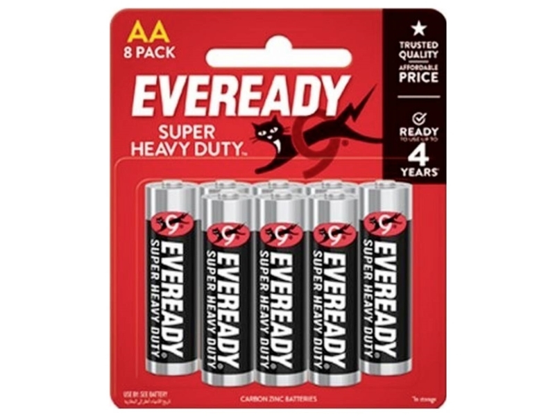 Eveready Shd Aa-Batteri Zink-Kul 1.5 V 8 Stk