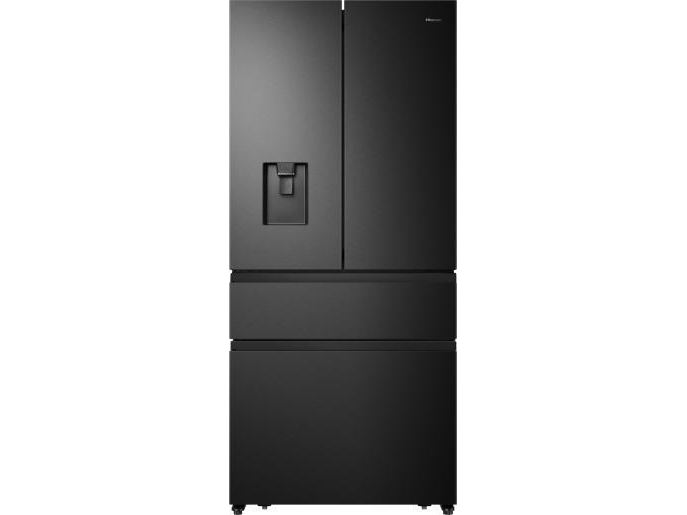 Hisense RF540N4WFE, Fristående, Franska dörrar, Svart, Röra, LED, 480 l | Vitvaror - Kyl & Frys - Side-by-Side | GameStuff