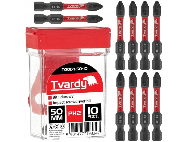 Hård Bitslag Ph2 50 Mm S2 – Kasse (10/100/1200)