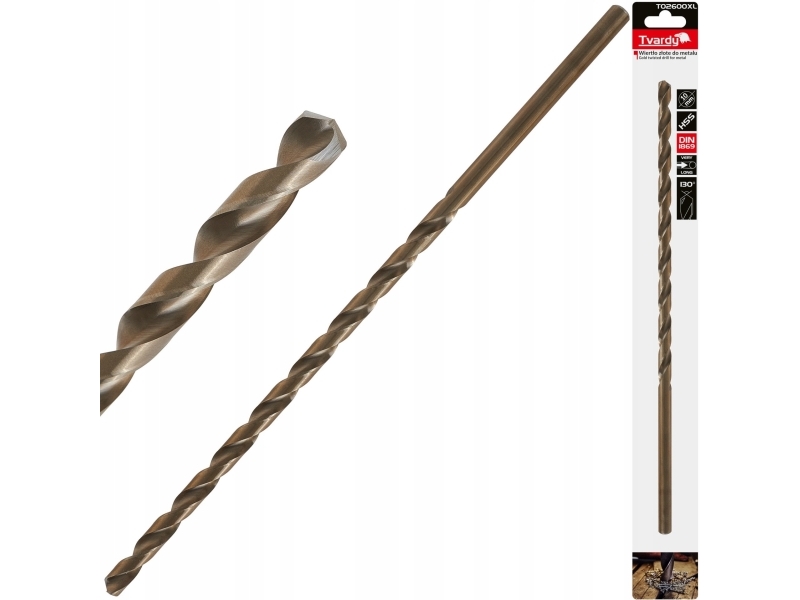 Hss Guldbore Til Metal, Langt 10.0 X 340 Mm Din1869 (25/100)