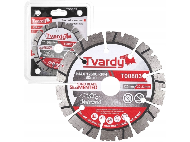 Tvardy Segmentierte Diamantscheibe 125X12x22,23 Mm (50)