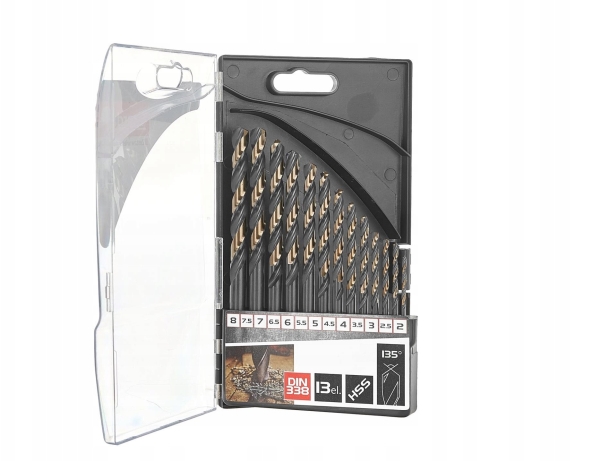 Hss Hartbohrer-Set Für Metall 2,0–8,0 Mm 13-Teilig (15/60)