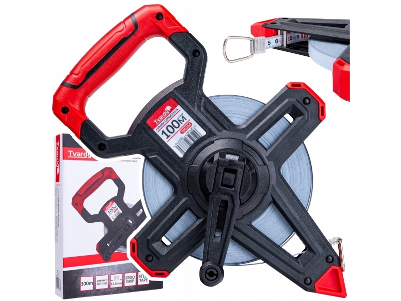 Landmålerens stålmålebånd 100 m (10)