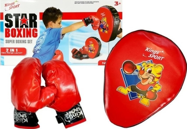 Lean Toys Vaikiškas bokso rinkinys su pirštinėmis
